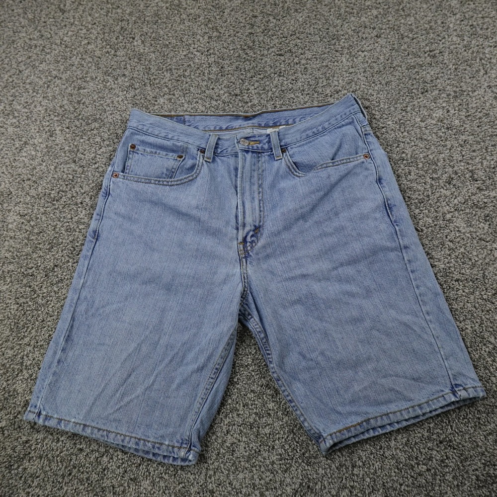 VTG Levis Shorts Mens 33 Light Blue Denim Jean Jorts 550 Dad Skate Y2K 00s Retro